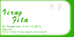 virag fila business card